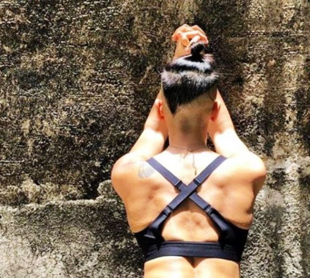 Maya Sarao Tattoo on her back