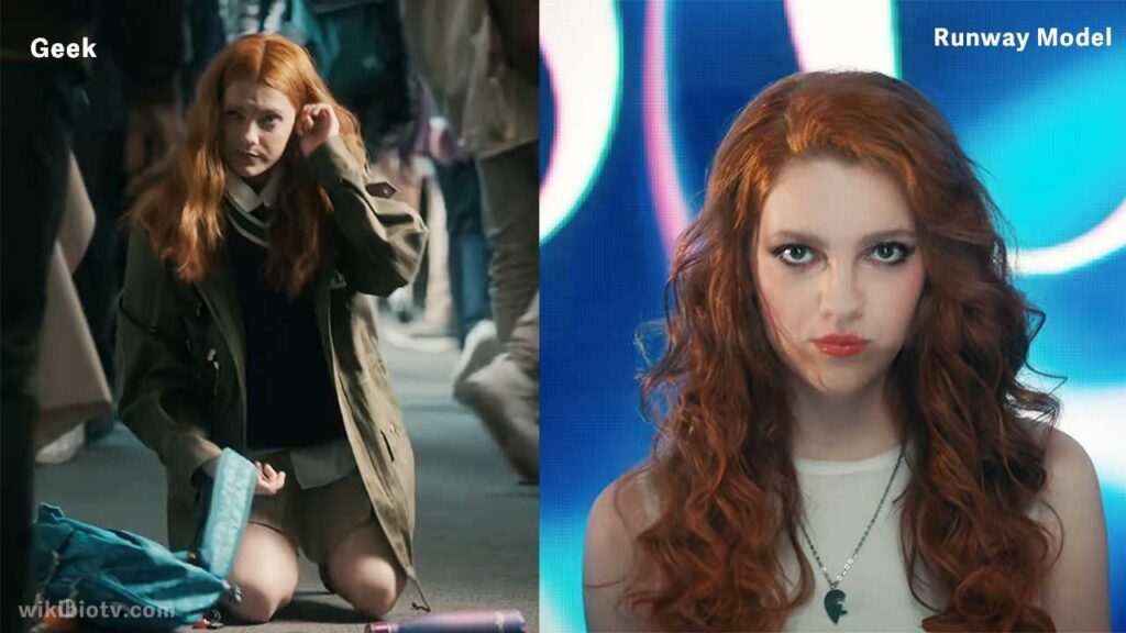 The Scene from Netflix series 'Geek Girl' where Harriet turns from A Geek To A Runway Model
