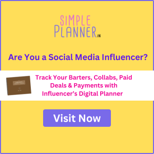 influencer digital planner